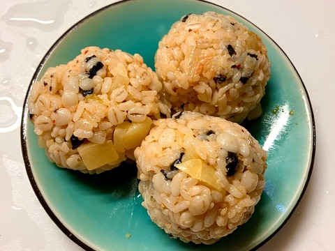 普通の海苔で♪チュモッパ(韓国おにぎり)風